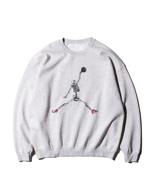 ABAHOUSE / アバハウス スウェット | 【THRIFTY LOOK 】JUMP SKULL CREW SWEAT/ユーズ | 詳細12