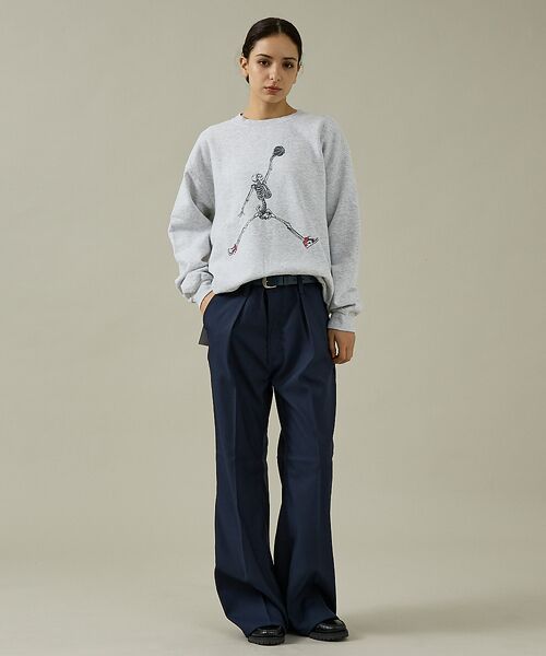 ABAHOUSE / アバハウス スウェット | 【THRIFTY LOOK 】JUMP SKULL CREW SWEAT/ユーズ | 詳細18