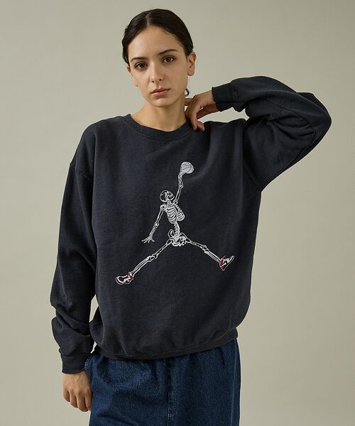 ABAHOUSE / アバハウス スウェット | 【THRIFTY LOOK 】JUMP SKULL CREW SWEAT/ユーズ | 詳細21