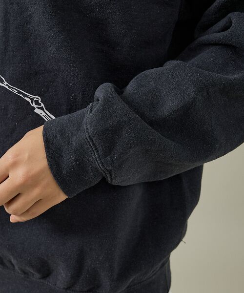 ABAHOUSE / アバハウス スウェット | 【THRIFTY LOOK 】JUMP SKULL CREW SWEAT/ユーズ | 詳細25