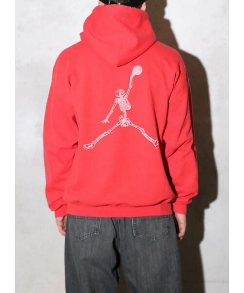 ABAHOUSE/アバハウス 【THRIFTY LOOK 】JUMP SKULL PULL HOODIE/パー レッド XL ABAHOUSE/アバハウス 【THRIFTY LOOK 】JUMP SKULL PULL HOODIE/パー レッド XL