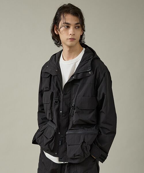 ABAHOUSE / アバハウス ブルゾン | 【NoiR / ノワール】Connect Hooded / コネクトフーディ/N | 詳細1