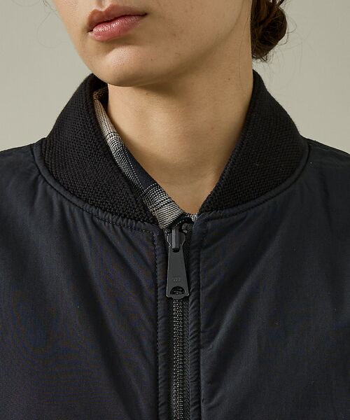 ABAHOUSE / アバハウス ベスト | 【MADE IN STANDARD】 BLACK MA-1 VEST REVER | 詳細8