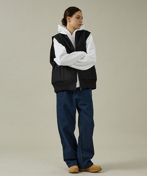 ABAHOUSE / アバハウス ベスト | 【MADE IN STANDARD】 BLACK MA-1 VEST REVER | 詳細26