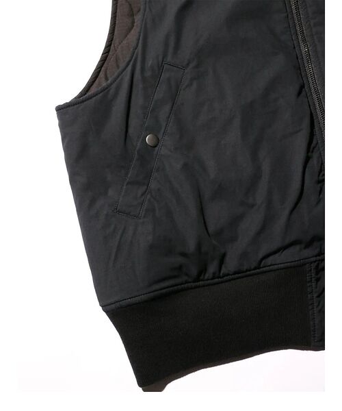 ABAHOUSE / アバハウス ベスト | 【MADE IN STANDARD】 BLACK MA-1 VEST REVER | 詳細19