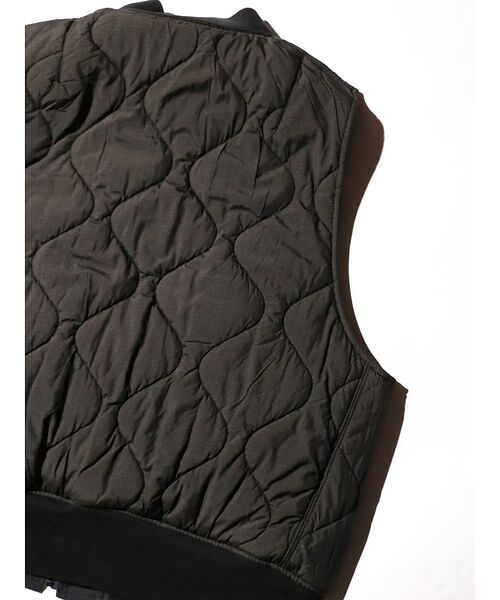 ABAHOUSE / アバハウス ベスト | 【MADE IN STANDARD】 BLACK MA-1 VEST REVER | 詳細22