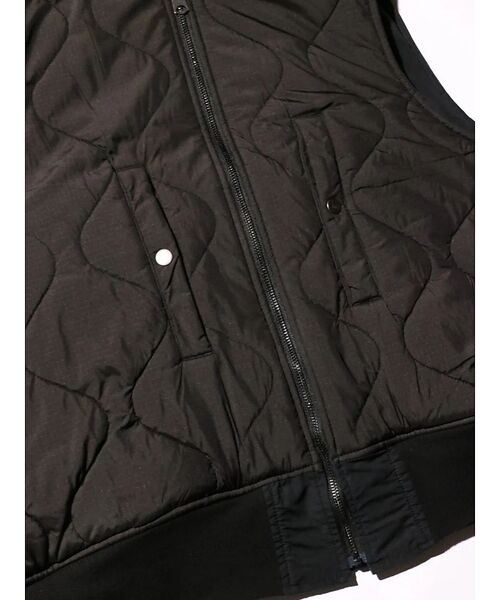 ABAHOUSE / アバハウス ベスト | 【MADE IN STANDARD】 BLACK MA-1 VEST REVER | 詳細23