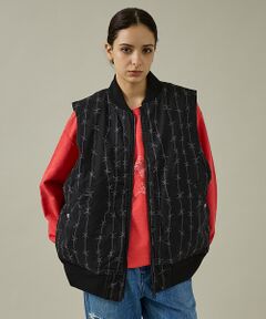 ABAHOUSE / アバハウス ベスト | 【MADE IN STANDARD】PRINTED MA-1 VEST REVE