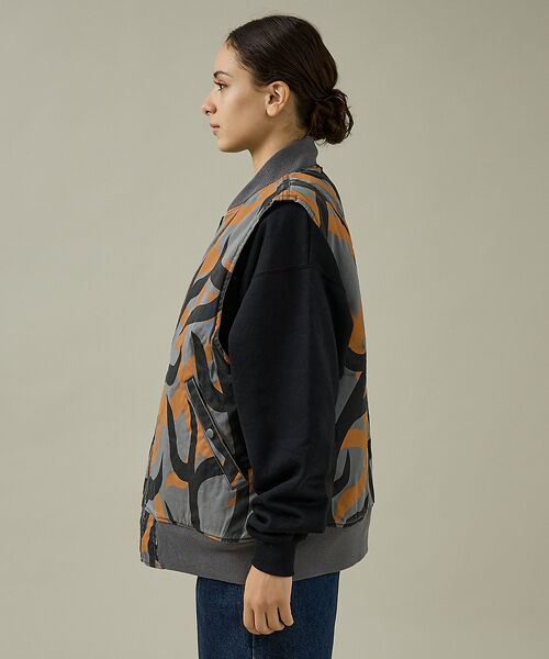 ABAHOUSE / アバハウス ベスト | 【MADE IN STANDARD】PRINTED MA-1 VEST REVE | 詳細10