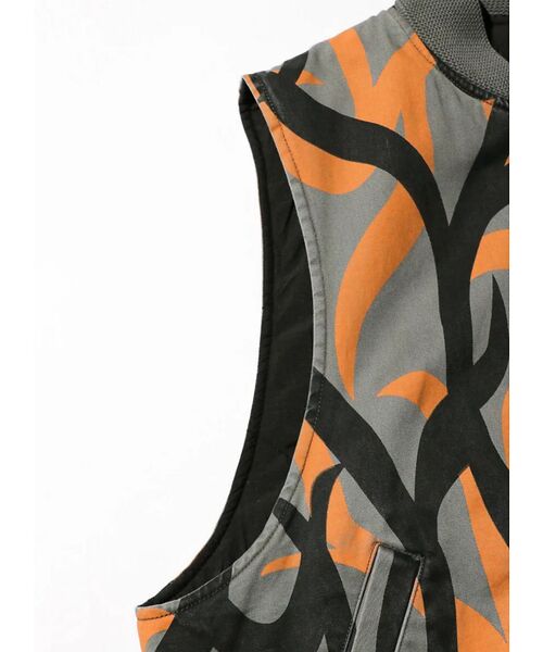 ABAHOUSE / アバハウス ベスト | 【MADE IN STANDARD】PRINTED MA-1 VEST REVE | 詳細3