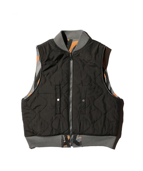 ABAHOUSE / アバハウス ベスト | 【MADE IN STANDARD】PRINTED MA-1 VEST REVE | 詳細6