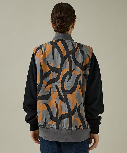 ABAHOUSE / アバハウス ベスト | 【MADE IN STANDARD】PRINTED MA-1 VEST REVE | 詳細11