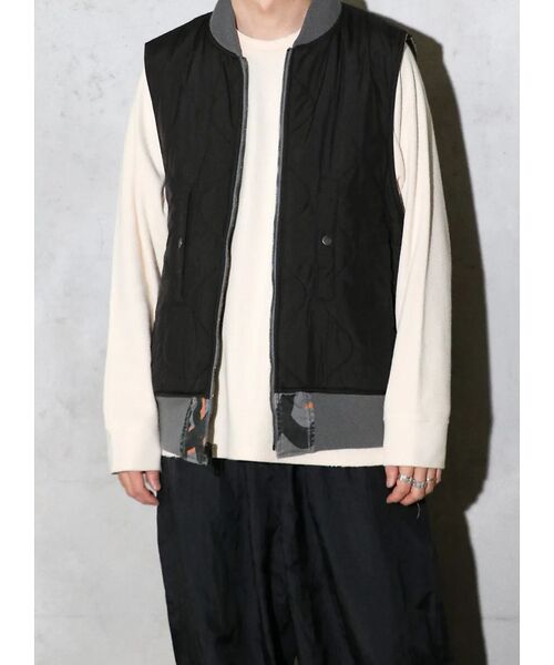 ABAHOUSE / アバハウス ベスト | 【MADE IN STANDARD】PRINTED MA-1 VEST REVE | 詳細24