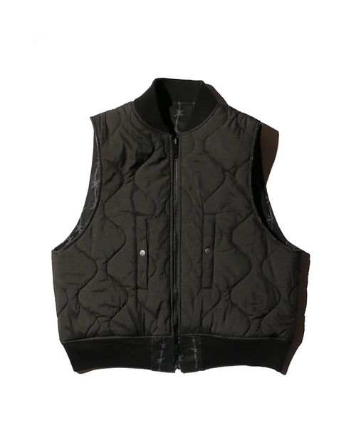 ABAHOUSE / アバハウス ベスト | 【MADE IN STANDARD】PRINTED MA-1 VEST REVE | 詳細25