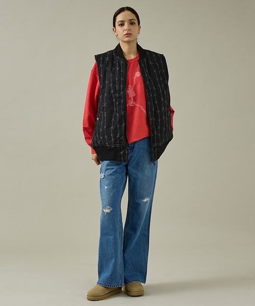 ABAHOUSE / アバハウス ベスト | 【MADE IN STANDARD】PRINTED MA-1 VEST REVE | 詳細18