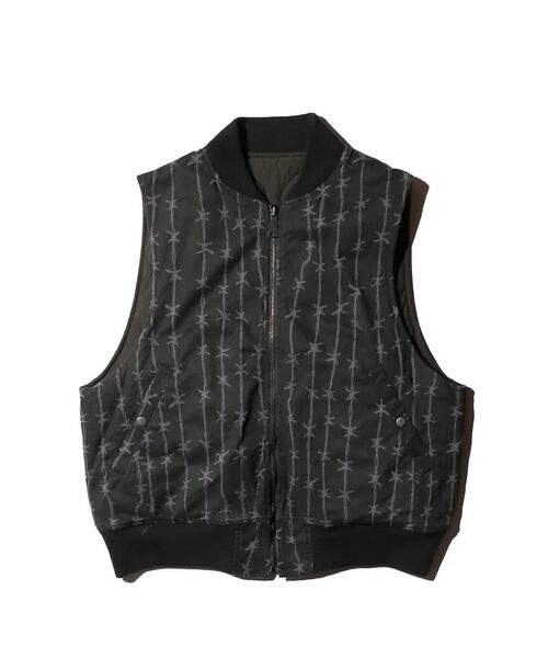 ABAHOUSE / アバハウス ベスト | 【MADE IN STANDARD】PRINTED MA-1 VEST REVE | 詳細19