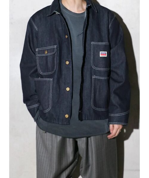 ABAHOUSE/アバハウス 【PENNEY'S 】10oz DENIM ENGINEER SHORT JAC ブルー M ABAHOUSE/アバハウス 【PENNEY'S 】10oz DENIM ENGINEER SHORT JAC ブルー M