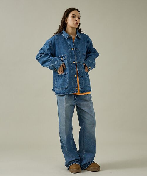 ABAHOUSE / アバハウス Gジャン・デニムジャケット | 【PENNEY'S】 10oz DENIM ENGINEER SHORT JAC | 詳細16