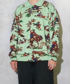 ABAHOUSE / アバハウス カーディガン・ボレロ | 【TOWNCRAFT 】PRINTED POLO CARDIGAN/ポロカーディ