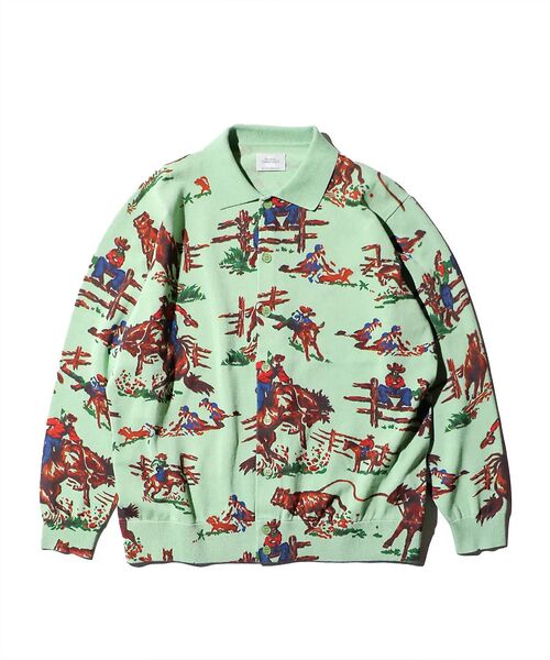 ABAHOUSE / アバハウス カーディガン・ボレロ | 【TOWNCRAFT 】PRINTED POLO CARDIGAN/ポロカーディ | 詳細16