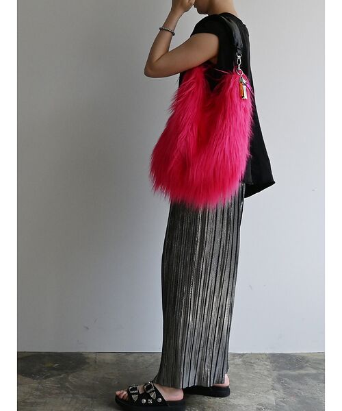 ABAHOUSE / アバハウス ショルダーバッグ | 【cheek/チーク】monster one shoulder/ファーバッグ/シ | 詳細11