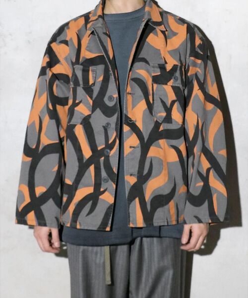 ABAHOUSE/アバハウス 【MADE IN STANDARD】FATIGUE UNIFORM SHIRT グレー M ABAHOUSE/アバハウス 【MADE IN STANDARD】FATIGUE UNIFORM SHIRT グレー M