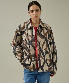 ABAHOUSE / アバハウス ミリタリージャケット・コート | 【PENNY‘S】PRINTED ENGINEER SHORT JACKET/ミ