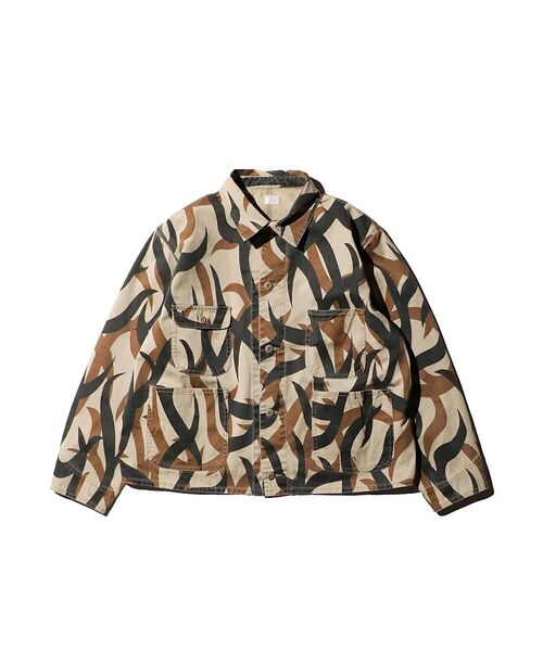 ABAHOUSE / アバハウス ミリタリージャケット・コート | 【PENNY‘S】PRINTED ENGINEER SHORT JACKET/ミ | 詳細13