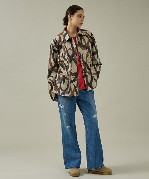 ABAHOUSE / アバハウス ミリタリージャケット・コート | 【PENNY‘S】PRINTED ENGINEER SHORT JACKET/ミ | 詳細17