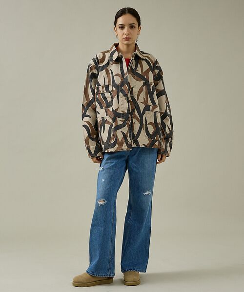 ABAHOUSE / アバハウス ミリタリージャケット・コート | 【PENNY‘S】PRINTED ENGINEER SHORT JACKET/ミ | 詳細18