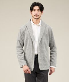 ABAHOUSE / アバハウス ブルゾン | ブークレ ボンディング ショールブルゾン / ストレッチ / 保温性