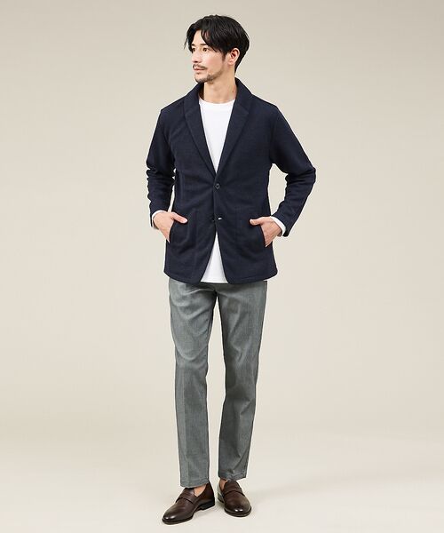 ABAHOUSE / アバハウス ブルゾン | ブークレ ボンディング ショールブルゾン / ストレッチ / 保温性 | 詳細7