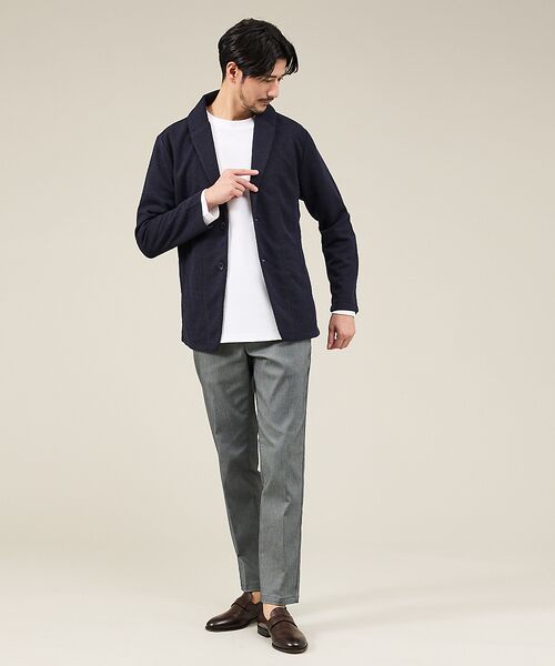 ABAHOUSE / アバハウス ブルゾン | ブークレ ボンディング ショールブルゾン / ストレッチ / 保温性 | 詳細8