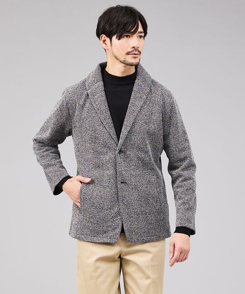 ABAHOUSE / アバハウス ブルゾン | ブークレ ボンディング ショールブルゾン / ストレッチ / 保温性 | 詳細20