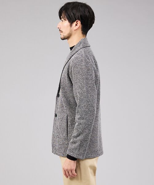 ABAHOUSE / アバハウス ブルゾン | ブークレ ボンディング ショールブルゾン / ストレッチ / 保温性 | 詳細12