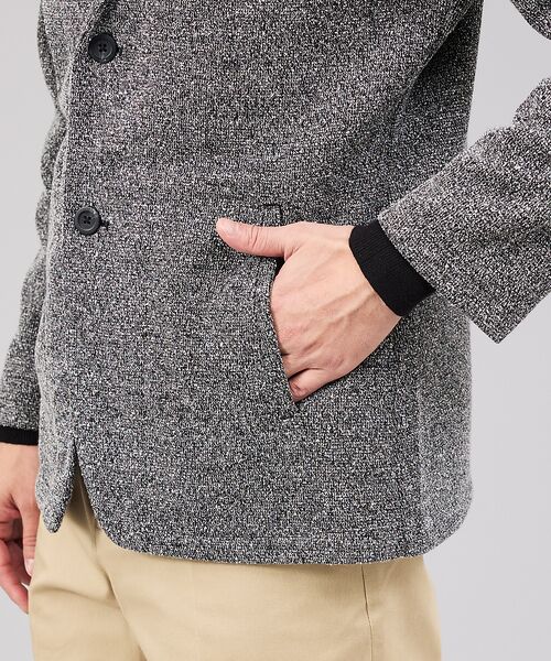 ABAHOUSE / アバハウス ブルゾン | ブークレ ボンディング ショールブルゾン / ストレッチ / 保温性 | 詳細16