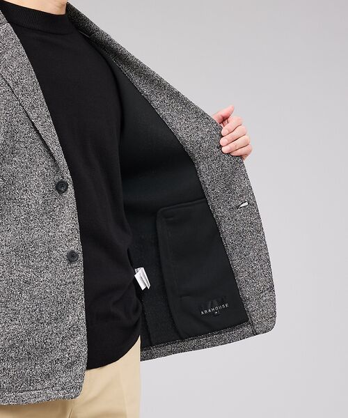 ABAHOUSE / アバハウス ブルゾン | ブークレ ボンディング ショールブルゾン / ストレッチ / 保温性 | 詳細18