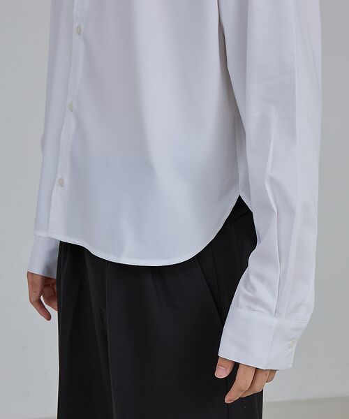 ABAHOUSE / アバハウス シャツ・ブラウス | 【AH ABAHOUSE】 ロングスリーブ クロップドシャツ | 詳細2