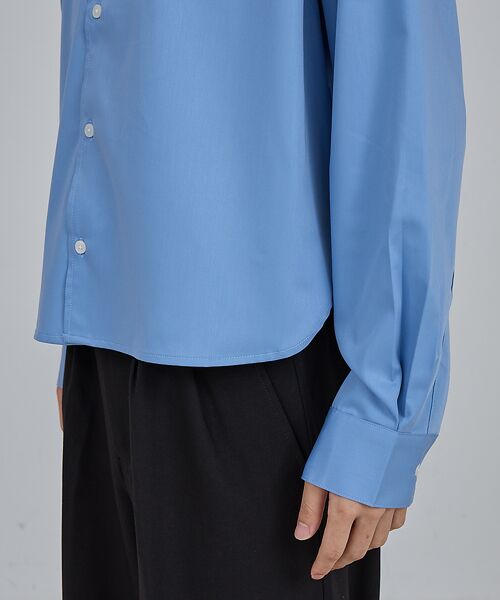 ABAHOUSE / アバハウス シャツ・ブラウス | 【AH ABAHOUSE】 ロングスリーブ クロップドシャツ | 詳細5