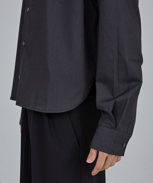 ABAHOUSE / アバハウス シャツ・ブラウス | 【AH ABAHOUSE】 ロングスリーブ クロップドシャツ | 詳細12