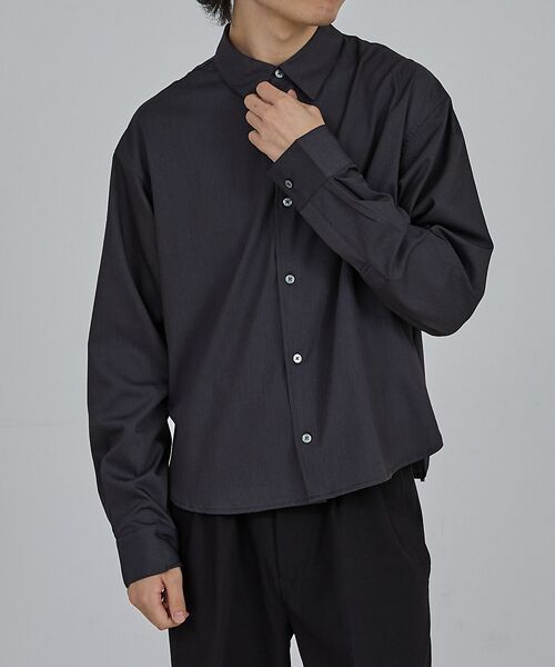 ABAHOUSE / アバハウス シャツ・ブラウス | 【AH ABAHOUSE】 ロングスリーブ クロップドシャツ | 詳細13