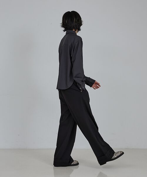 ABAHOUSE / アバハウス シャツ・ブラウス | 【AH ABAHOUSE】 ロングスリーブ クロップドシャツ | 詳細14