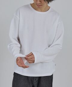 ABAHOUSE / アバハウス Tシャツ | 【AH ABAHOUSE】モダン カノコ クルーネック ロングスリーブTシャツ