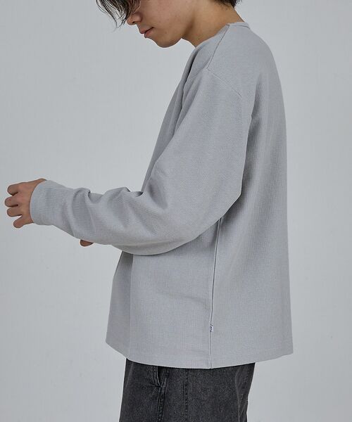 ABAHOUSE / アバハウス Tシャツ | 【AH ABAHOUSE】モダン カノコ クルーネック ロングスリーブTシャツ | 詳細9