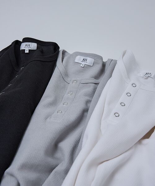 ABAHOUSE / アバハウス Tシャツ | 【AH ABAHOUSE】モダン カノコ スナップ ヘンリーネック ロングスリー | 詳細19