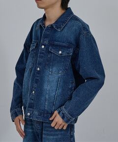 ABAHOUSE / アバハウス Gジャン・デニムジャケット | 【AH ABAHOUSE】ヴィンテージライク ブラスト デニムジャケット / セ