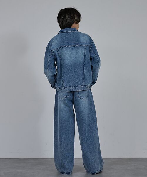 ABAHOUSE / アバハウス Gジャン・デニムジャケット | 【AH ABAHOUSE】ヴィンテージライク ブラスト デニムジャケット / セ | 詳細6