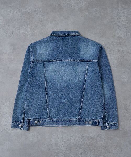 ABAHOUSE / アバハウス Gジャン・デニムジャケット | 【AH ABAHOUSE】ヴィンテージライク ブラスト デニムジャケット / セ | 詳細8