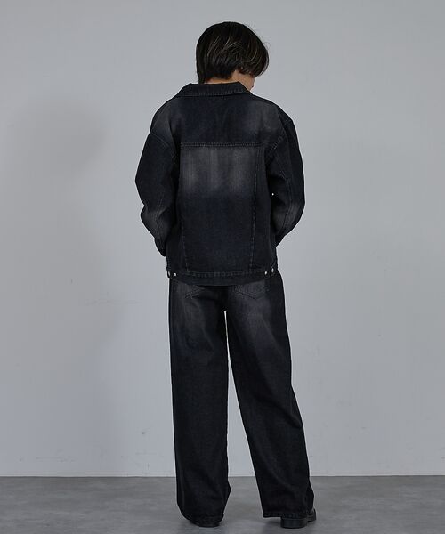 ABAHOUSE / アバハウス Gジャン・デニムジャケット | 【AH ABAHOUSE】ヴィンテージライク ブラスト デニムジャケット / セ | 詳細26