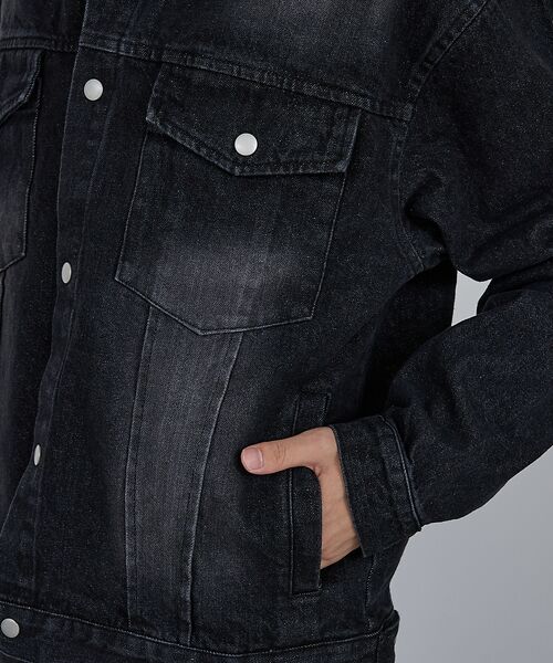 ABAHOUSE / アバハウス Gジャン・デニムジャケット | 【AH ABAHOUSE】ヴィンテージライク ブラスト デニムジャケット / セ | 詳細21
